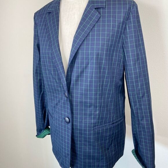 Lafayette 148 Thatcher Window Pane Blazer - Picture 3 of 7
